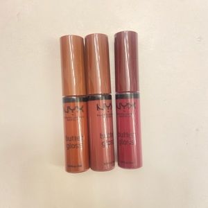 3 NYX butter glosses